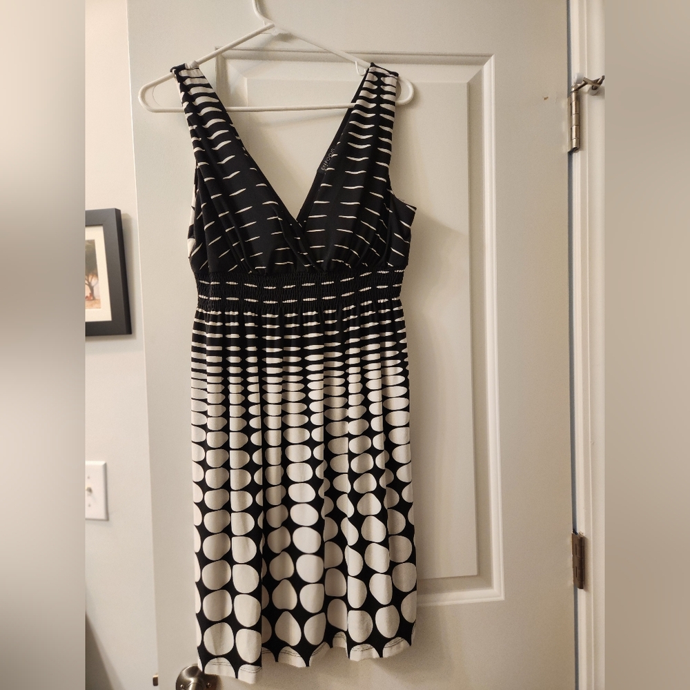 Black and White Polka Dot Dress